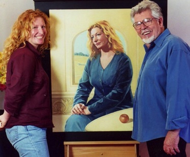 Charlie Dimmock 
with Rolf Harris